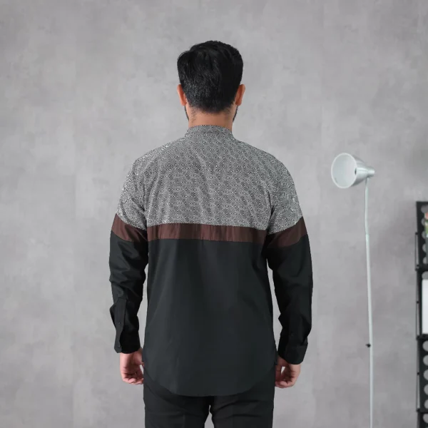 ANCSTR Kemeja Pria Shanghai Aplikasi Motif Premium - Origami Panjang - Image 8