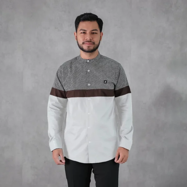 ANCSTR Kemeja Pria Shanghai Aplikasi Motif Premium - Origami Panjang - Image 2