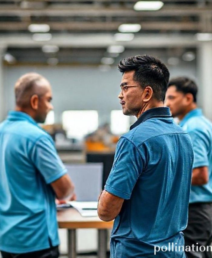 {"prompt":"Sebuah gambar estetik yang menampilkan tumpukan kaos polos berwarna-warni (misalnya biru, abu-abu, putih, hitam) yang rapi, baru selesai diproduksi. Kaos-kaos tersebut diletakkan di atas meja kerja konveksi yang bersih dan modern. Di latar belakang, terlihat siluet samar mesin jahit industri, gulungan benang, atau mungkin sekelompok pekerja yang sedang fokus. Pencahayaan hangat dan natural, memberikan kesan profesional dan kualitas tinggi. Suasana keseluruhan rapi, efisien, dan modern.","originalPrompt":"Sebuah gambar estetik yang menampilkan tumpukan kaos polos berwarna-warni (misalnya biru, abu-abu, putih, hitam) yang rapi, baru selesai diproduksi. Kaos-kaos tersebut diletakkan di atas meja kerja konveksi yang bersih dan modern. Di latar belakang, terlihat siluet samar mesin jahit industri, gulungan benang, atau mungkin sekelompok pekerja yang sedang fokus. Pencahayaan hangat dan natural, memberikan kesan profesional dan kualitas tinggi. Suasana keseluruhan rapi, efisien, dan modern.","width":768,"height":768,"seed":42,"model":"flux","enhance":false,"nologo":false,"negative_prompt":"undefined","nofeed":false,"safe":false,"quality":"medium","image":[],"transparent":false,"has_nsfw_concept":false,"concept":{"special_scores":{"0":0.36000001430511475,"1":-0.09600000083446503,"2":-0.13500000536441803},"special_care":[[0,0.36000001430511475]],"concept_scores":{"0":-0.09600000083446503,"1":-0.10300000011920929,"2":-0.09600000083446503,"3":-0.06199999898672104,"4":-0.10199999809265137,"5":-0.07400000095367432,"6":-0.07699999958276749,"7":-0.07400000095367432,"8":-0.0949999988079071,"9":-0.13199999928474426,"10":-0.09700000286102295,"11":-0.10700000077486038,"12":-0.0860000029206276,"13":-0.10300000011920929,"14":-0.10899999737739563,"15":-0.12399999797344208,"16":-0.10499999672174454},"bad_concepts":[]},"trackingData":{"actualModel":"flux","usage":{"completionImageTokens":1,"totalTokenCount":1}}}