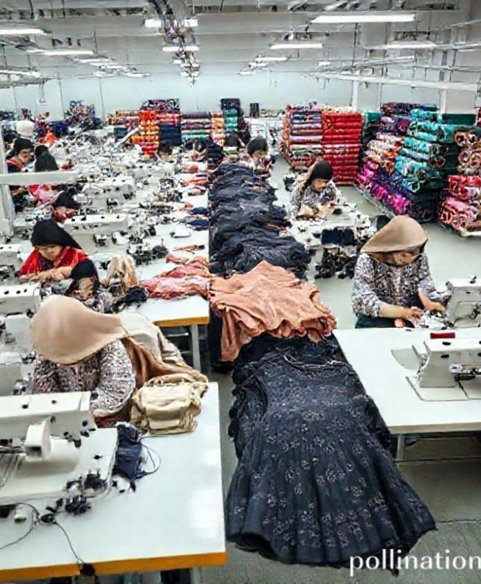 {"prompt":"A high-angle shot of a modern, bright garment factory floor in Bandung. Skilled workers, mostly women, are focused on various stages of clothing production: some are operating sewing machines with precision, others are inspecting finished garments on a table. Rolls of colorful fabrics are neatly stacked in the background. The overall atmosphere is busy but organized, reflecting efficiency and high standards. There are hints of Indonesian batik patterns subtly integrated into the decor or textile rolls to signify \"Made in Indonesia/Bandung.\"","originalPrompt":"A high-angle shot of a modern, bright garment factory floor in Bandung. Skilled workers, mostly women, are focused on various stages of clothing production: some are operating sewing machines with precision, others are inspecting finished garments on a table. Rolls of colorful fabrics are neatly stacked in the background. The overall atmosphere is busy but organized, reflecting efficiency and high standards. There are hints of Indonesian batik patterns subtly integrated into the decor or textile rolls to signify \"Made in Indonesia/Bandung.\"","width":768,"height":768,"seed":42,"model":"flux","enhance":false,"nologo":false,"negative_prompt":"undefined","nofeed":false,"safe":false,"quality":"medium","image":[],"transparent":false,"has_nsfw_concept":false,"concept":{"special_scores":{"0":0.4000000059604645,"1":-0.07999999821186066,"2":-0.09399999678134918},"special_care":[[0,0.4000000059604645]],"concept_scores":{"0":-0.08699999749660492,"1":-0.07800000160932541,"2":-0.0860000029206276,"3":-0.06199999898672104,"4":-0.08100000023841858,"5":-0.061000000685453415,"6":-0.057999998331069946,"7":-0.07400000095367432,"8":-0.06400000303983688,"9":-0.12300000339746475,"10":-0.09099999815225601,"11":-0.09399999678134918,"12":-0.07699999958276749,"13":-0.08699999749660492,"14":-0.10499999672174454,"15":-0.0949999988079071,"16":-0.08299999684095383},"bad_concepts":[]},"trackingData":{"actualModel":"flux","usage":{"completionImageTokens":1,"totalTokenCount":1}}}
