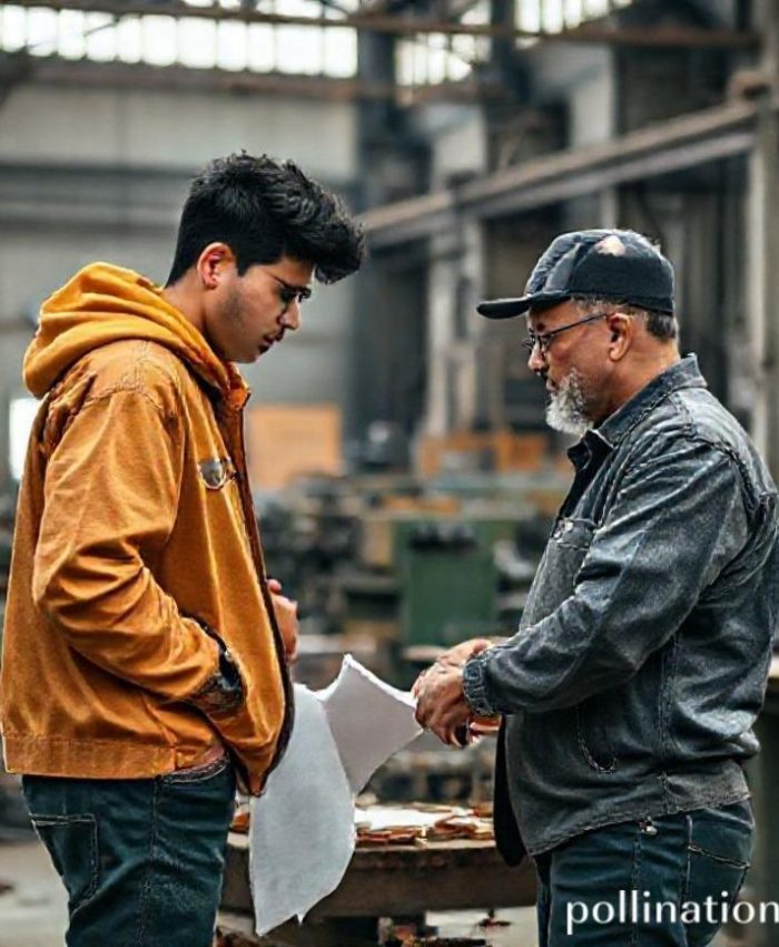 {"prompt":"Seorang desainer muda dengan gaya streetwear sedang berdiskusi serius dengan seorang manajer konveksi di sebuah meja kerja yang dipenuhi sketsa desain pakaian. Di latar belakang, terlihat tumpukan kain berwarna-warni dan beberapa mesin jahit modern yang beroperasi, menunjukkan suasana pabrik konveksi yang sibuk namun terorganisir. Desainer memegang sebuah jaket streetwear prototipe, sementara manajer konveksi menunjukkan contoh jahitan atau jenis bahan. Cahaya alami masuk dari jendela besar, menciptakan suasana cerah dan kolaboratif. Nuansa industrial modern dengan sentuhan kreativitas fashion.","originalPrompt":"Seorang desainer muda dengan gaya streetwear sedang berdiskusi serius dengan seorang manajer konveksi di sebuah meja kerja yang dipenuhi sketsa desain pakaian. Di latar belakang, terlihat tumpukan kain berwarna-warni dan beberapa mesin jahit modern yang beroperasi, menunjukkan suasana pabrik konveksi yang sibuk namun terorganisir. Desainer memegang sebuah jaket streetwear prototipe, sementara manajer konveksi menunjukkan contoh jahitan atau jenis bahan. Cahaya alami masuk dari jendela besar, menciptakan suasana cerah dan kolaboratif. Nuansa industrial modern dengan sentuhan kreativitas fashion.","width":768,"height":768,"seed":42,"model":"flux","enhance":false,"nologo":false,"negative_prompt":"undefined","nofeed":false,"safe":false,"quality":"medium","image":[],"transparent":false,"has_nsfw_concept":false,"concept":{"special_scores":{"0":0.37400001287460327,"1":-0.06599999964237213,"2":-0.11500000208616257},"special_care":[[0,0.37400001287460327]],"concept_scores":{"0":-0.10700000077486038,"1":-0.10499999672174454,"2":-0.09000000357627869,"3":-0.054999999701976776,"4":-0.11299999803304672,"5":-0.08100000023841858,"6":-0.07699999958276749,"7":-0.07000000029802322,"8":-0.07900000363588333,"9":-0.1289999932050705,"10":-0.09600000083446503,"11":-0.10999999940395355,"12":-0.07800000160932541,"13":-0.10499999672174454,"14":-0.11299999803304672,"15":-0.1289999932050705,"16":-0.0949999988079071},"bad_concepts":[]},"trackingData":{"actualModel":"flux","usage":{"completionImageTokens":1,"totalTokenCount":1}}}