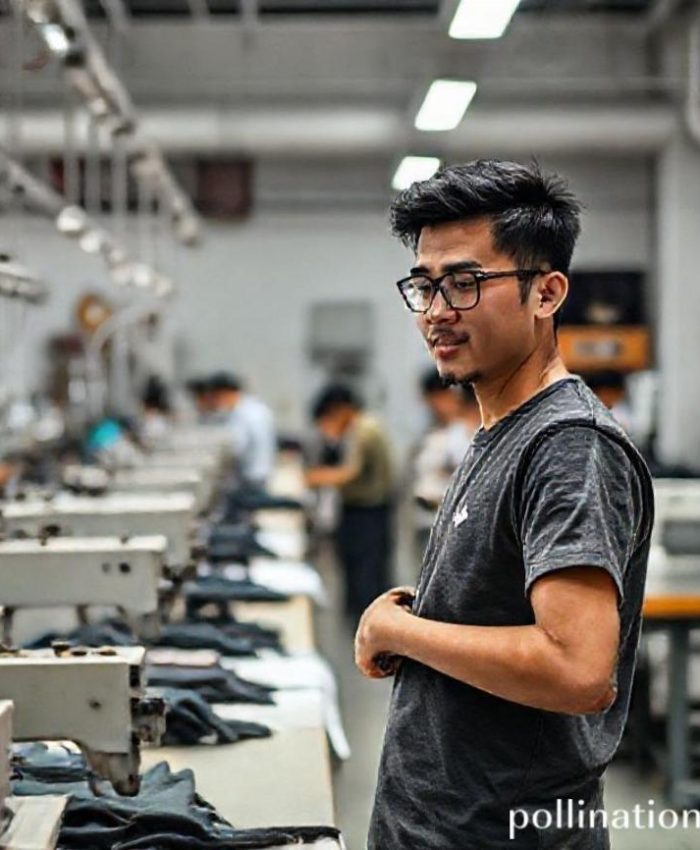 {"prompt":"Seorang desainer muda yang bersemangat (bisa laki-laki atau perempuan, dengan penampilan modern dan kreatif) sedang memegang sampel pakaian (misalnya, t-shirt atau jaket dengan logo kecil yang elegan) di sebuah workshop konveksi yang bersih dan modern. Di latar belakang, terlihat rak-rak pakaian yang tertata rapi, mesin jahit yang sedang beroperasi (sedikit blur), dan beberapa pekerja konveksi yang sedang beraktivitas. Ada sketsa desain di meja kerja di depannya, dan beberapa gulungan kain di sudut ruangan. Atmosfernya kolaboratif, profesional, dan penuh inspirasi. Pencahayaan cerah alami. Sentuhan modern-industrial dengan elemen tradisional Bandung yang samar (misalnya pola kain khas di salah satu detail).","originalPrompt":"Seorang desainer muda yang bersemangat (bisa laki-laki atau perempuan, dengan penampilan modern dan kreatif) sedang memegang sampel pakaian (misalnya, t-shirt atau jaket dengan logo kecil yang elegan) di sebuah workshop konveksi yang bersih dan modern. Di latar belakang, terlihat rak-rak pakaian yang tertata rapi, mesin jahit yang sedang beroperasi (sedikit blur), dan beberapa pekerja konveksi yang sedang beraktivitas. Ada sketsa desain di meja kerja di depannya, dan beberapa gulungan kain di sudut ruangan. Atmosfernya kolaboratif, profesional, dan penuh inspirasi. Pencahayaan cerah alami. Sentuhan modern-industrial dengan elemen tradisional Bandung yang samar (misalnya pola kain khas di salah satu detail).","width":768,"height":768,"seed":42,"model":"flux","enhance":false,"nologo":false,"negative_prompt":"undefined","nofeed":false,"safe":false,"quality":"medium","image":[],"transparent":false,"has_nsfw_concept":false,"concept":{"special_scores":{"0":0.3840000033378601,"1":-0.06800000369548798,"2":-0.10300000011920929},"special_care":[[0,0.3840000033378601]],"concept_scores":{"0":-0.09300000220537186,"1":-0.08799999952316284,"2":-0.08699999749660492,"3":-0.06499999761581421,"4":-0.09099999815225601,"5":-0.07599999755620956,"6":-0.07000000029802322,"7":-0.07800000160932541,"8":-0.08500000089406967,"9":-0.11299999803304672,"10":-0.0989999994635582,"11":-0.10599999874830246,"12":-0.09099999815225601,"13":-0.07800000160932541,"14":-0.08299999684095383,"15":-0.10199999809265137,"16":-0.08900000154972076},"bad_concepts":[]},"trackingData":{"actualModel":"flux","usage":{"completionImageTokens":1,"totalTokenCount":1}}}