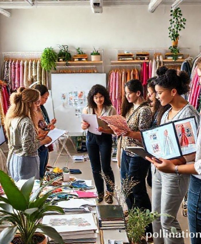 {"prompt":"A vibrant and inspiring fashion design studio. In the foreground, a diverse team of designers is actively collaborating, sketching designs, discussing fabric swatches, and looking at digital mood boards on a large screen. The studio is bright, filled with natural light, and decorated with plants. There are racks of colorful clothing samples, various sewing tools, and design books scattered around, conveying a sense of creativity and organized chaos. One designer holds up a fabric swatch to compare with a digital design on a tablet. The overall mood is energetic and innovative, symbolizing the process of creating a new seasonal collection.","originalPrompt":"A vibrant and inspiring fashion design studio. In the foreground, a diverse team of designers is actively collaborating, sketching designs, discussing fabric swatches, and looking at digital mood boards on a large screen. The studio is bright, filled with natural light, and decorated with plants. There are racks of colorful clothing samples, various sewing tools, and design books scattered around, conveying a sense of creativity and organized chaos. One designer holds up a fabric swatch to compare with a digital design on a tablet. The overall mood is energetic and innovative, symbolizing the process of creating a new seasonal collection.","width":768,"height":768,"seed":42,"model":"flux","enhance":false,"nologo":false,"negative_prompt":"undefined","nofeed":false,"safe":false,"quality":"medium","image":[],"transparent":false,"has_nsfw_concept":false,"concept":{"special_scores":{"0":0.39100000262260437,"1":-0.08100000023841858,"2":-0.09099999815225601},"special_care":[[0,0.39100000262260437]],"concept_scores":{"0":-0.08699999749660492,"1":-0.0820000022649765,"2":-0.07900000363588333,"3":-0.057999998331069946,"4":-0.07900000363588333,"5":-0.07199999690055847,"6":-0.0689999982714653,"7":-0.08100000023841858,"8":-0.050999999046325684,"9":-0.11400000005960464,"10":-0.10000000149011612,"11":-0.10000000149011612,"12":-0.07500000298023224,"13":-0.1080000028014183,"14":-0.10700000077486038,"15":-0.0989999994635582,"16":-0.09700000286102295},"bad_concepts":[]},"trackingData":{"actualModel":"flux","usage":{"completionImageTokens":1,"totalTokenCount":1}}}