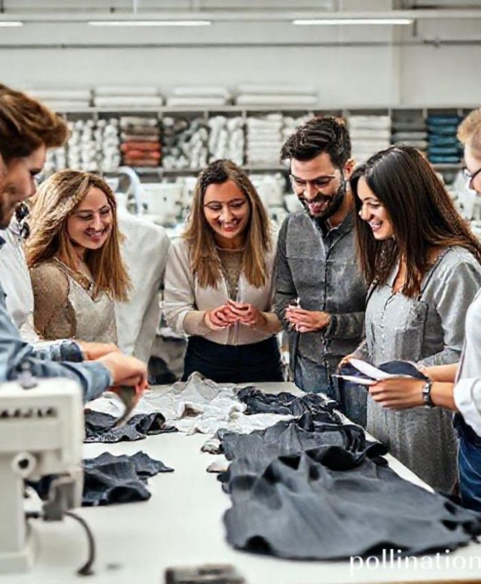 {"prompt":"A diverse group of young, stylish entrepreneurs (brand owners) and experienced garment factory (konveksi) staff gathered around a table in a bright, modern workshop. They are reviewing clothing samples, discussing designs, and looking at fabric swatches. One person points to a detail on a garment, while another takes notes. Everyone is smiling and engaged, depicting successful collaboration and partnership. The background shows neatly organized fabric rolls and sewing machines, implying a professional and clean production environment. The overall mood is optimistic and collaborative, with a focus on quality and detail.","originalPrompt":"A diverse group of young, stylish entrepreneurs (brand owners) and experienced garment factory (konveksi) staff gathered around a table in a bright, modern workshop. They are reviewing clothing samples, discussing designs, and looking at fabric swatches. One person points to a detail on a garment, while another takes notes. Everyone is smiling and engaged, depicting successful collaboration and partnership. The background shows neatly organized fabric rolls and sewing machines, implying a professional and clean production environment. The overall mood is optimistic and collaborative, with a focus on quality and detail.","width":768,"height":768,"seed":42,"model":"flux","enhance":false,"nologo":false,"negative_prompt":"undefined","nofeed":false,"safe":false,"quality":"medium","image":[],"transparent":false,"has_nsfw_concept":false,"concept":{"special_scores":{"0":0.3720000088214874,"1":-0.07900000363588333,"2":-0.10999999940395355},"special_care":[[0,0.3720000088214874]],"concept_scores":{"0":-0.10499999672174454,"1":-0.09099999815225601,"2":-0.0860000029206276,"3":-0.052000001072883606,"4":-0.08699999749660492,"5":-0.0820000022649765,"6":-0.08299999684095383,"7":-0.0820000022649765,"8":-0.06599999964237213,"9":-0.11999999731779099,"10":-0.10400000214576721,"11":-0.09600000083446503,"12":-0.08799999952316284,"13":-0.10499999672174454,"14":-0.10700000077486038,"15":-0.1080000028014183,"16":-0.09799999743700027},"bad_concepts":[]},"trackingData":{"actualModel":"flux","usage":{"completionImageTokens":1,"totalTokenCount":1}}}