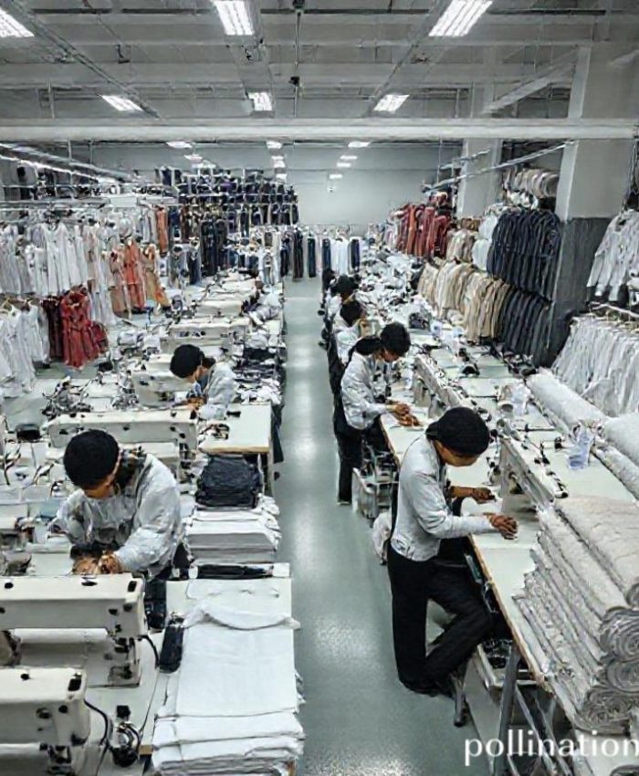 {"prompt":"A high-angle shot inside a modern, clean, and well-lit konveksi factory in Bandung, Indonesia. Skilled workers in neat uniforms are meticulously working on various fashion items (dresses, shirts, trousers) using industrial sewing machines. Some workers are doing quality control checks, inspecting fabric and stitching. Racks of finished clothing, neatly packaged items for export, and large rolls of high-quality fabrics (some with subtle Indonesian patterns) are visible in the background. The overall atmosphere should convey precision, professionalism, and readiness for international standards.","originalPrompt":"A high-angle shot inside a modern, clean, and well-lit konveksi factory in Bandung, Indonesia. Skilled workers in neat uniforms are meticulously working on various fashion items (dresses, shirts, trousers) using industrial sewing machines. Some workers are doing quality control checks, inspecting fabric and stitching. Racks of finished clothing, neatly packaged items for export, and large rolls of high-quality fabrics (some with subtle Indonesian patterns) are visible in the background. The overall atmosphere should convey precision, professionalism, and readiness for international standards.","width":768,"height":768,"seed":42,"model":"flux","enhance":false,"nologo":false,"negative_prompt":"undefined","nofeed":false,"safe":false,"quality":"medium","image":[],"transparent":false,"has_nsfw_concept":false,"concept":{"special_scores":{"0":0.40299999713897705,"1":-0.07400000095367432,"2":-0.09799999743700027},"special_care":[[0,0.40299999713897705]],"concept_scores":{"0":-0.07100000232458115,"1":-0.05700000002980232,"2":-0.07000000029802322,"3":-0.050999999046325684,"4":-0.05700000002980232,"5":-0.04800000041723251,"6":-0.04600000008940697,"7":-0.07199999690055847,"8":-0.07000000029802322,"9":-0.10899999737739563,"10":-0.07199999690055847,"11":-0.08500000089406967,"12":-0.06499999761581421,"13":-0.07400000095367432,"14":-0.08799999952316284,"15":-0.09399999678134918,"16":-0.0860000029206276},"bad_concepts":[]},"trackingData":{"actualModel":"flux","usage":{"completionImageTokens":1,"totalTokenCount":1}}}