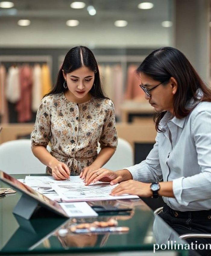 {"prompt":"Seorang desainer fashion wanita muda sedang menjelaskan sketsa desain yang detail di atas meja kepada seorang manajer produksi konveksi yang berpengalaman. Di meja ada contoh-contoh kain dengan berbagai tekstur, alat ukur, sebuah tablet yang menampilkan dokumen tech pack digital, dan beberapa gulungan benang. Latar belakang blur menunjukkan suasana konveksi modern dengan tumpukan kain atau mesin jahit. Nuansa gambar kolaboratif, profesional, dan sedikit sentuhan kreatif dari elemen desain.","originalPrompt":"Seorang desainer fashion wanita muda sedang menjelaskan sketsa desain yang detail di atas meja kepada seorang manajer produksi konveksi yang berpengalaman. Di meja ada contoh-contoh kain dengan berbagai tekstur, alat ukur, sebuah tablet yang menampilkan dokumen tech pack digital, dan beberapa gulungan benang. Latar belakang blur menunjukkan suasana konveksi modern dengan tumpukan kain atau mesin jahit. Nuansa gambar kolaboratif, profesional, dan sedikit sentuhan kreatif dari elemen desain.","width":768,"height":768,"seed":42,"model":"flux","enhance":false,"nologo":false,"negative_prompt":"undefined","nofeed":false,"safe":false,"quality":"medium","image":[],"transparent":false,"has_nsfw_concept":false,"concept":{"special_scores":{"0":0.37599998712539673,"1":-0.0949999988079071,"2":-0.10899999737739563},"special_care":[[0,0.37599998712539673]],"concept_scores":{"0":-0.11699999868869781,"1":-0.11900000274181366,"2":-0.11400000005960464,"3":-0.08500000089406967,"4":-0.11800000071525574,"5":-0.10999999940395355,"6":-0.1080000028014183,"7":-0.09099999815225601,"8":-0.08799999952316284,"9":-0.1459999978542328,"10":-0.1120000034570694,"11":-0.11900000274181366,"12":-0.10400000214576721,"13":-0.10899999737739563,"14":-0.11299999803304672,"15":-0.12099999934434891,"16":-0.0949999988079071},"bad_concepts":[]},"trackingData":{"actualModel":"flux","usage":{"completionImageTokens":1,"totalTokenCount":1}}}