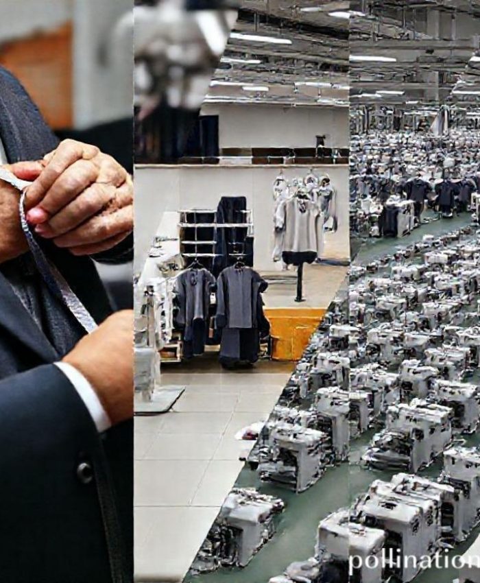 {"prompt":"A split image or triptych clearly differentiating a tailor, konveksi, and garment factory. On the left, a close-up of a skilled tailor's hands meticulously sewing a bespoke suit with a measuring tape visible, in a cozy, detailed setting. In the center, a bright, organized konveksi workshop with several industrial sewing machines, racks of custom uniforms or t-shirts, and a few workers collaborating in a moderately sized space. On the right, a vast, modern garment factory floor with automated conveyor belts, numerous identical sewing machines in rows, and large stacks of fabric rolls, conveying a sense of mass production and efficiency. The overall aesthetic should be professional yet approachable.","originalPrompt":"A split image or triptych clearly differentiating a tailor, konveksi, and garment factory. On the left, a close-up of a skilled tailor's hands meticulously sewing a bespoke suit with a measuring tape visible, in a cozy, detailed setting. In the center, a bright, organized konveksi workshop with several industrial sewing machines, racks of custom uniforms or t-shirts, and a few workers collaborating in a moderately sized space. On the right, a vast, modern garment factory floor with automated conveyor belts, numerous identical sewing machines in rows, and large stacks of fabric rolls, conveying a sense of mass production and efficiency. The overall aesthetic should be professional yet approachable.","width":768,"height":768,"seed":42,"model":"flux","enhance":false,"nologo":false,"negative_prompt":"undefined","nofeed":false,"safe":false,"quality":"medium","image":[],"transparent":false,"has_nsfw_concept":false,"concept":{"special_scores":{"0":0.375,"1":-0.10400000214576721,"2":-0.13600000739097595},"special_care":[[0,0.375]],"concept_scores":{"0":-0.08500000089406967,"1":-0.07699999958276749,"2":-0.09099999815225601,"3":-0.06599999964237213,"4":-0.06800000369548798,"5":-0.06599999964237213,"6":-0.06400000303983688,"7":-0.09099999815225601,"8":-0.11100000143051147,"9":-0.12800000607967377,"10":-0.07900000363588333,"11":-0.08299999684095383,"12":-0.09200000017881393,"13":-0.08900000154972076,"14":-0.10000000149011612,"15":-0.1120000034570694,"16":-0.09000000357627869},"bad_concepts":[]},"trackingData":{"actualModel":"flux","usage":{"completionImageTokens":1,"totalTokenCount":1}}}