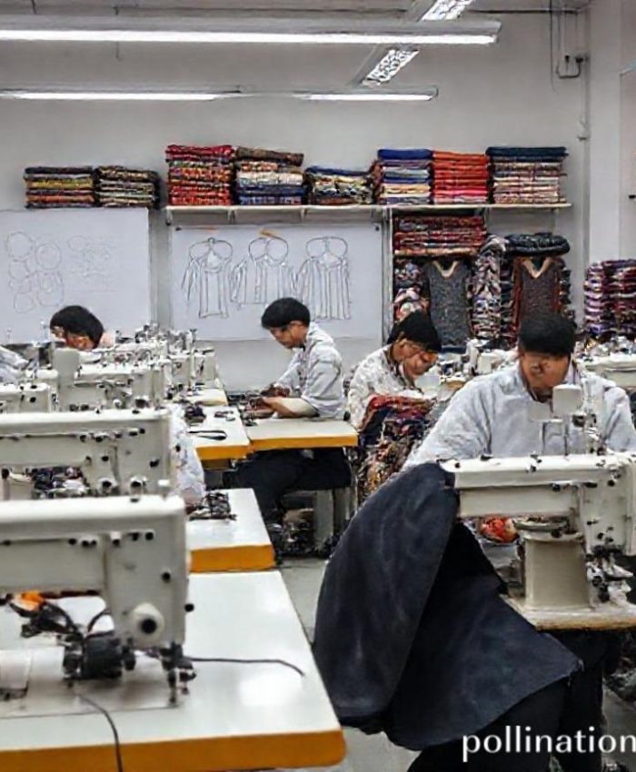 {"prompt":"A modern, well-lit konveksi workshop in Bandung. Several skilled tailors, both male and female, are focused on sewing kemeja using industrial sewing machines. Neatly stacked colorful fabrics and finished kemeja are visible in the background, along with design sketches on a whiteboard. The atmosphere is professional and efficient, highlighting attention to detail and quality craftsmanship. The overall impression is one of organized production and high standards.","originalPrompt":"A modern, well-lit konveksi workshop in Bandung. Several skilled tailors, both male and female, are focused on sewing kemeja using industrial sewing machines. Neatly stacked colorful fabrics and finished kemeja are visible in the background, along with design sketches on a whiteboard. The atmosphere is professional and efficient, highlighting attention to detail and quality craftsmanship. The overall impression is one of organized production and high standards.","width":768,"height":768,"seed":42,"model":"flux","enhance":false,"nologo":false,"negative_prompt":"undefined","nofeed":false,"safe":false,"quality":"medium","image":[],"transparent":false,"has_nsfw_concept":false,"concept":{"special_scores":{"0":0.3889999985694885,"1":-0.07599999755620956,"2":-0.0989999994635582},"special_care":[[0,0.3889999985694885]],"concept_scores":{"0":-0.10100000351667404,"1":-0.08500000089406967,"2":-0.08799999952316284,"3":-0.06300000101327896,"4":-0.08900000154972076,"5":-0.07199999690055847,"6":-0.0729999989271164,"7":-0.08500000089406967,"8":-0.07999999821186066,"9":-0.125,"10":-0.09399999678134918,"11":-0.10000000149011612,"12":-0.08699999749660492,"13":-0.08299999684095383,"14":-0.09600000083446503,"15":-0.10700000077486038,"16":-0.08500000089406967},"bad_concepts":[]},"trackingData":{"actualModel":"flux","usage":{"completionImageTokens":1,"totalTokenCount":1}}}